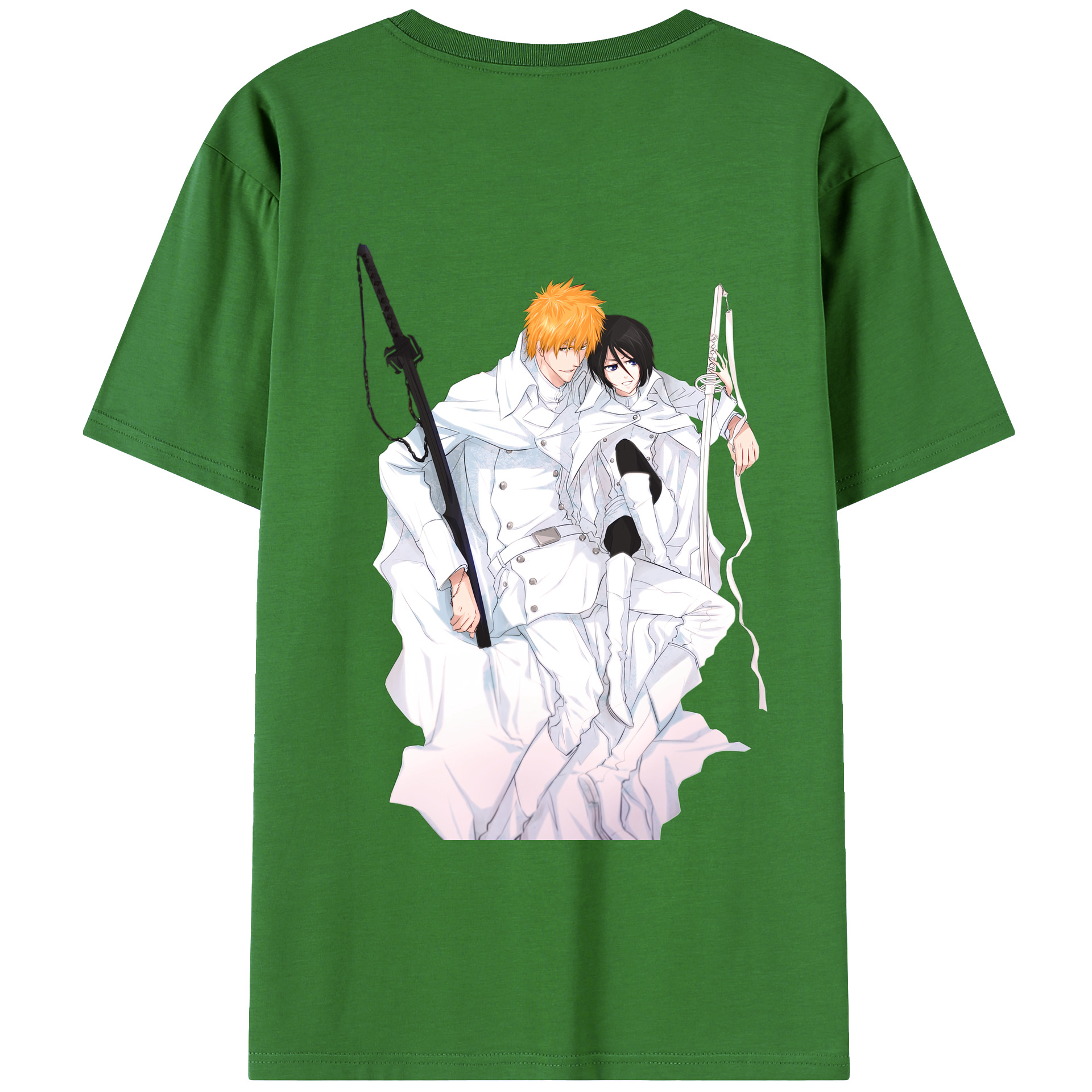 （画像用） ブリーチ 黒崎一護（くろさき いちご）BLEACH Kurosaki Ichigo レディース半袖Tシャツ(バックプリント)